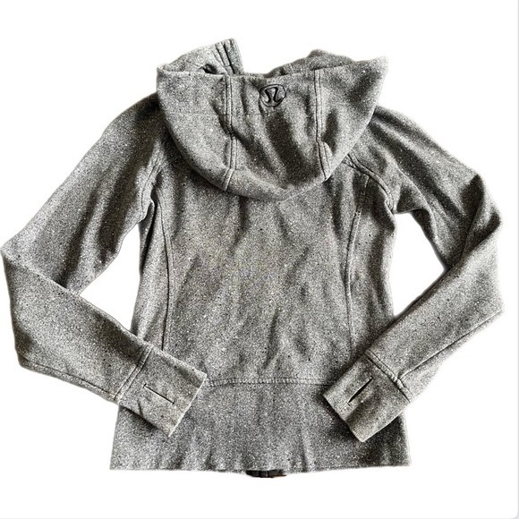 Lululemon Scuba Hoodie Light Cotton Fleece Luminesce Splatter White - Picture 4 of 7